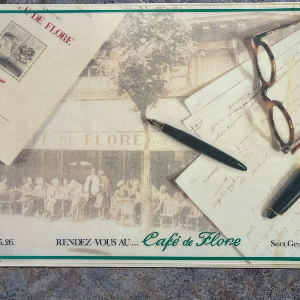 Cafe de Flore placemats